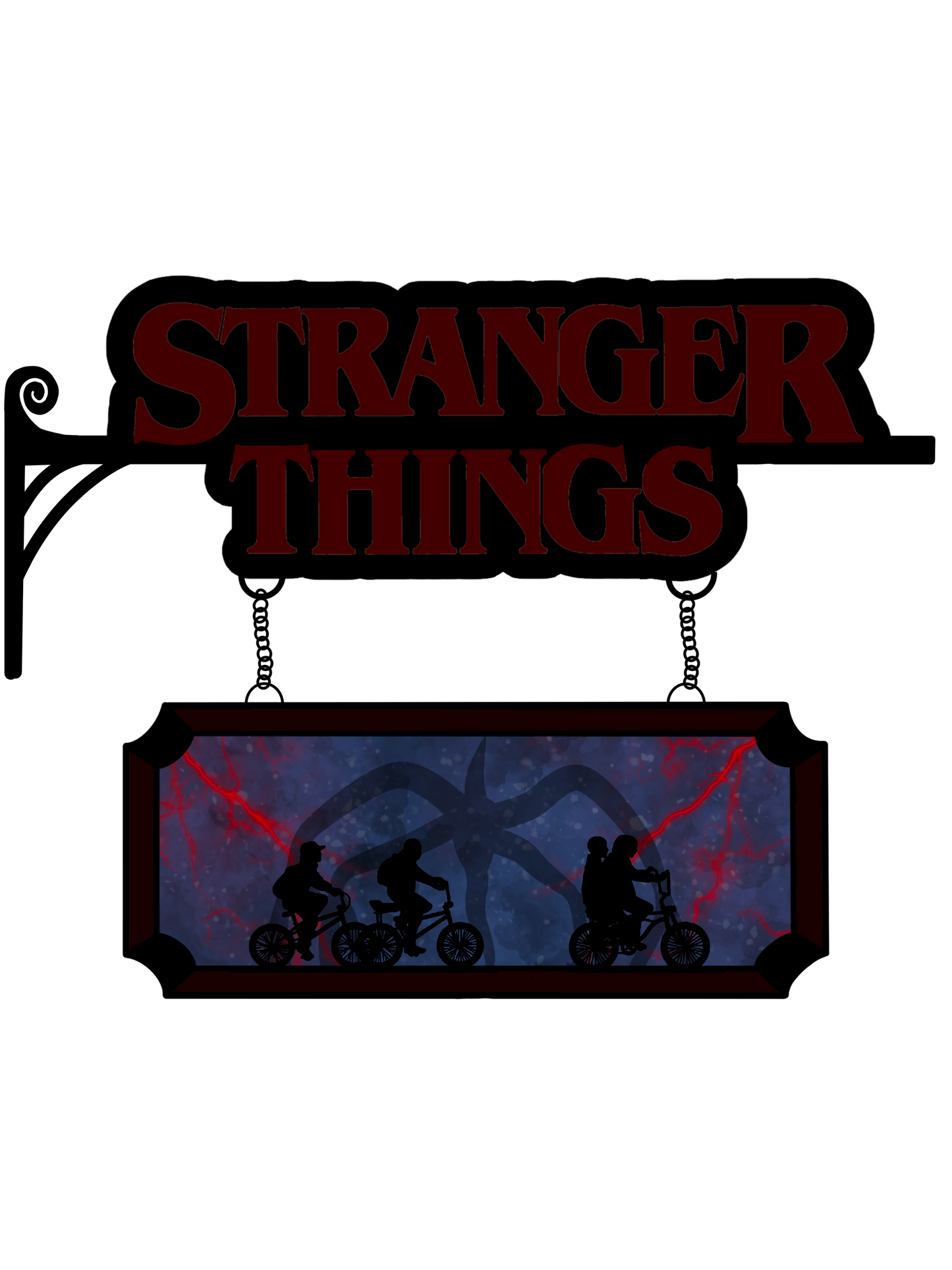 STRANGER THINGS SHOP SIGN ENAMEL PIN