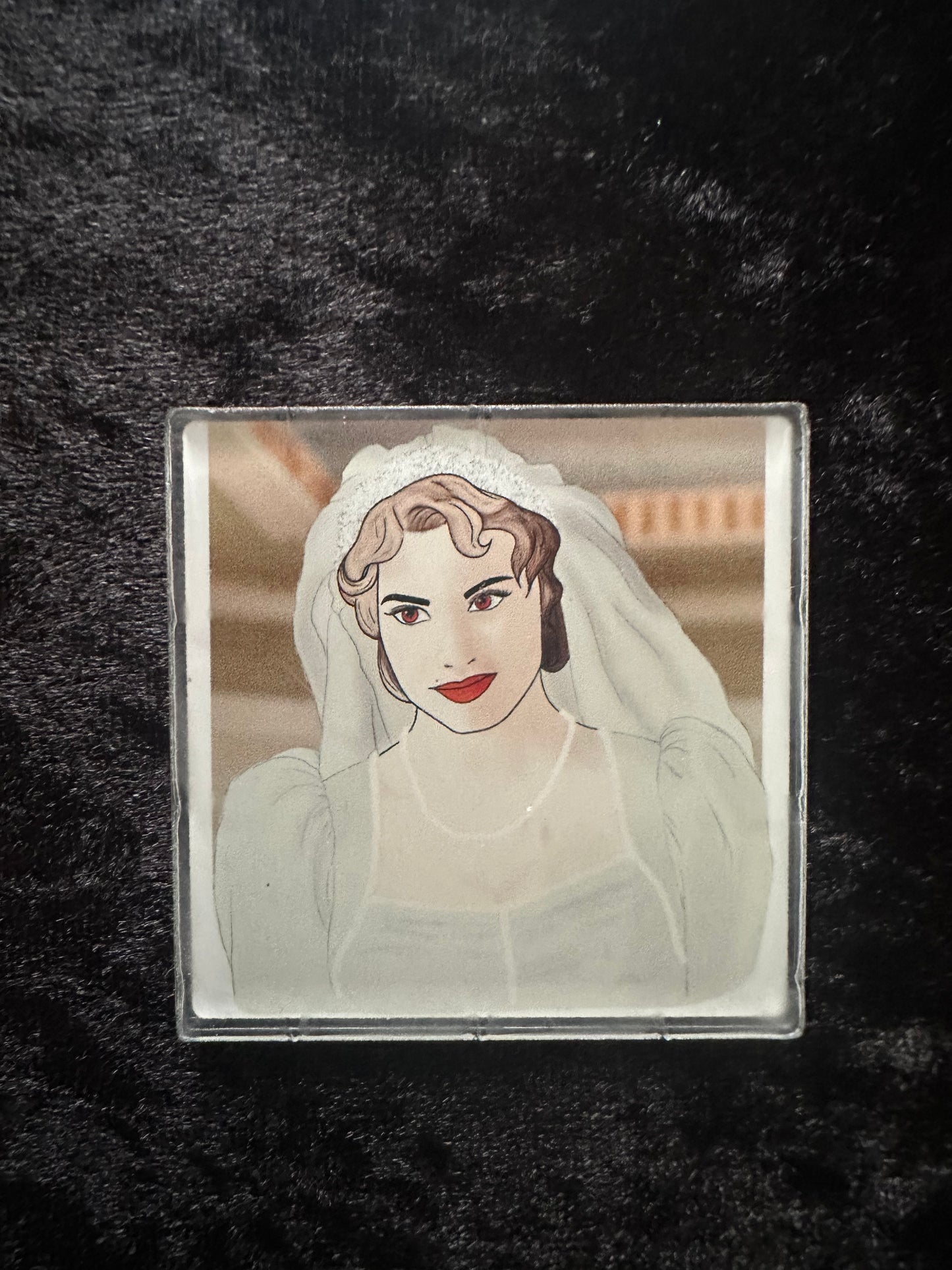 Rosalie Wedding Acrylic Pin