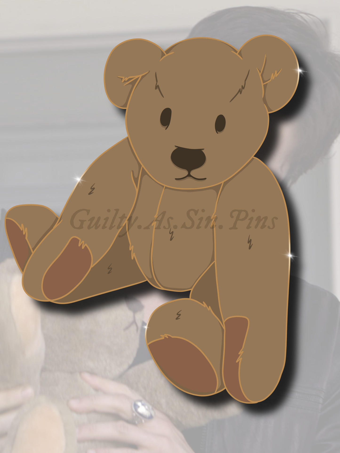 Ms. Cuddles TVD Enamel Pin