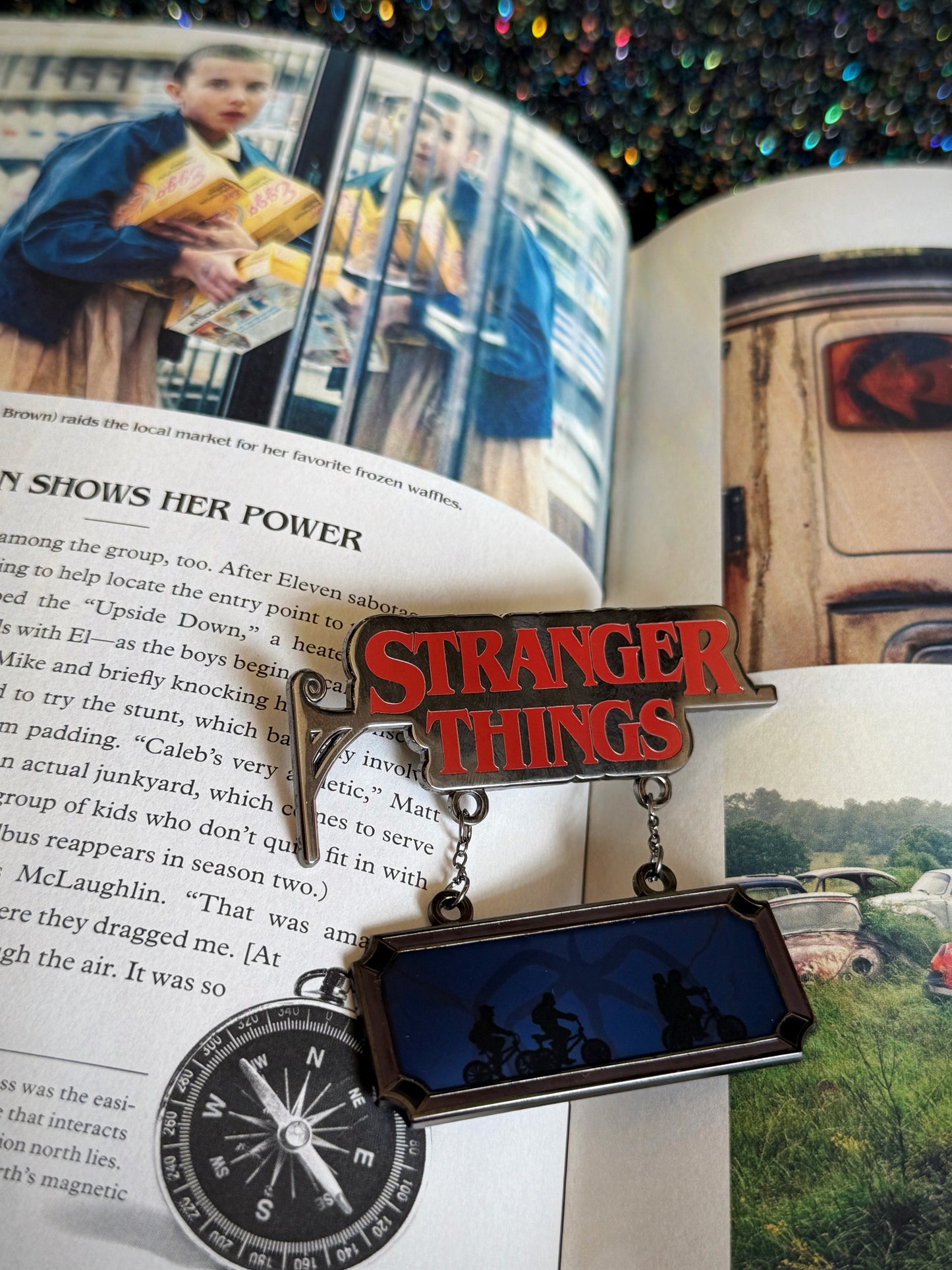 STRANGER THINGS SHOP SIGN ENAMEL PIN