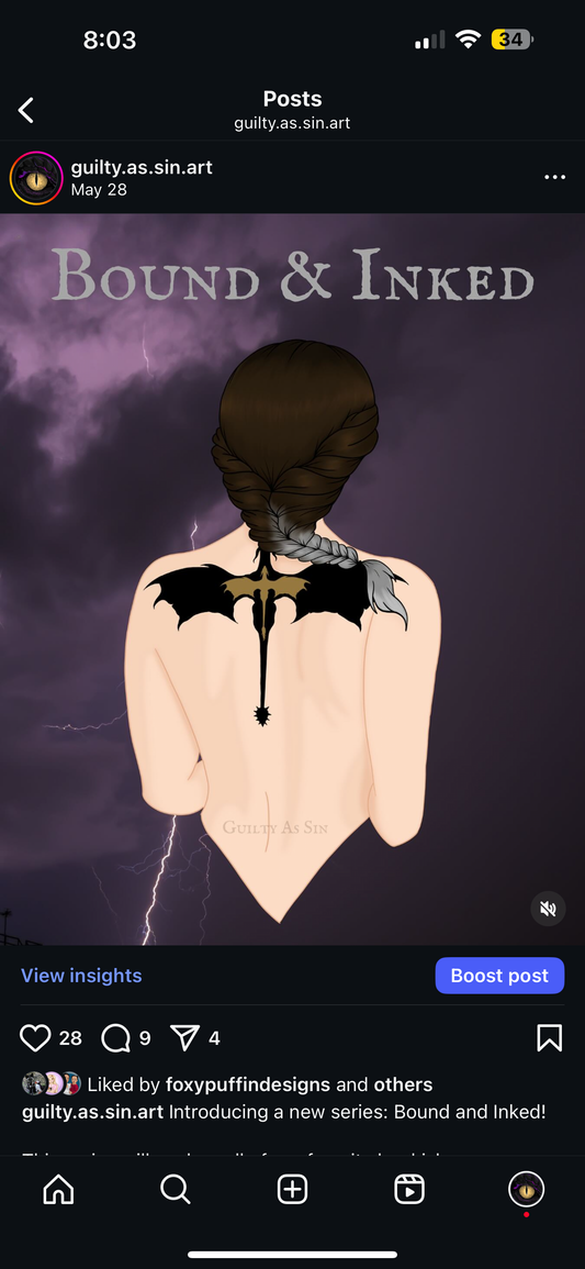 Bound & Inked Series: VIOLET